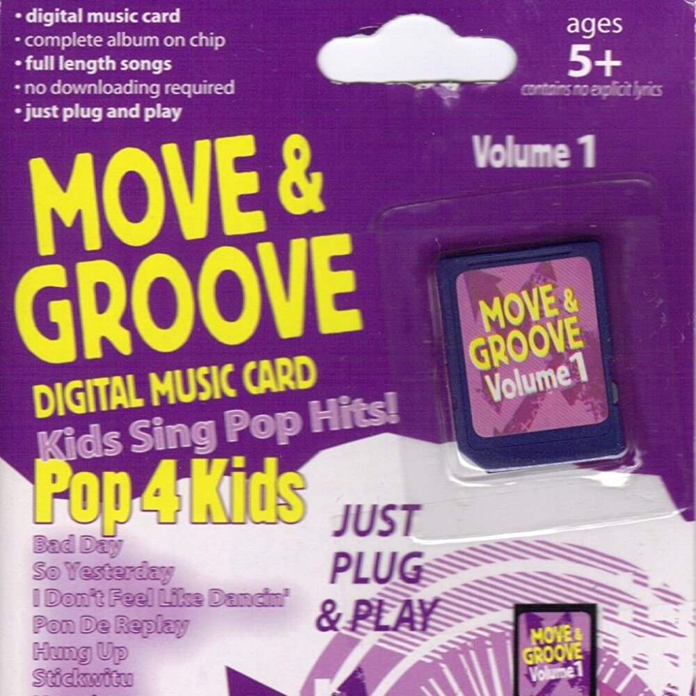 Move & Groove SD Digital Music Card, Kids Sing Pop Hits Volume 1
